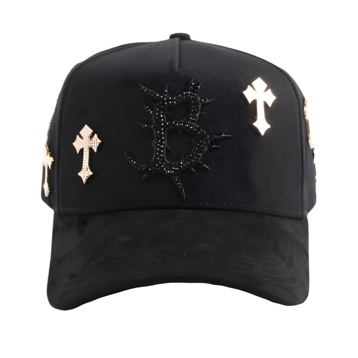 El Barbas Hats CROSS (24K ROSE GOLD)